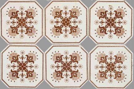 30 azulejos, primera mitad del siglo XX, decoració