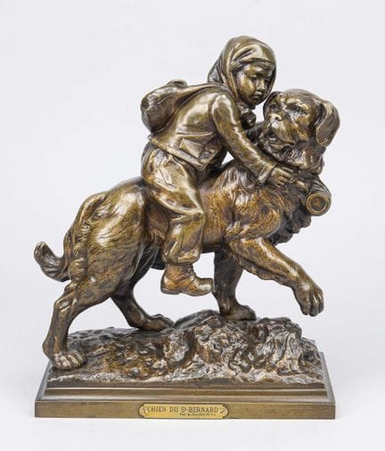 Adrien Étienne Gaudez (1845-1902), « Chien du Sain
