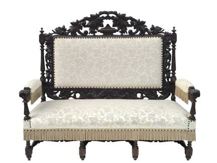 Canapé de l'époque wilhelminienne, vers 1880, chên