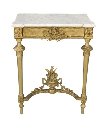Petite console, fin du XIXe siècle, piètement en b