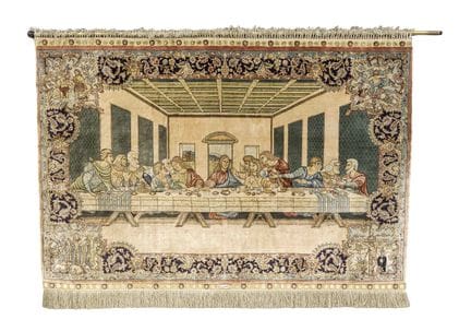 Tapisserie, « La Cène », soie, probablement Turqui