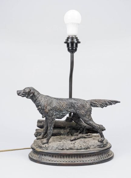 Lampe de table figurative, vers 2000, fonte moulée