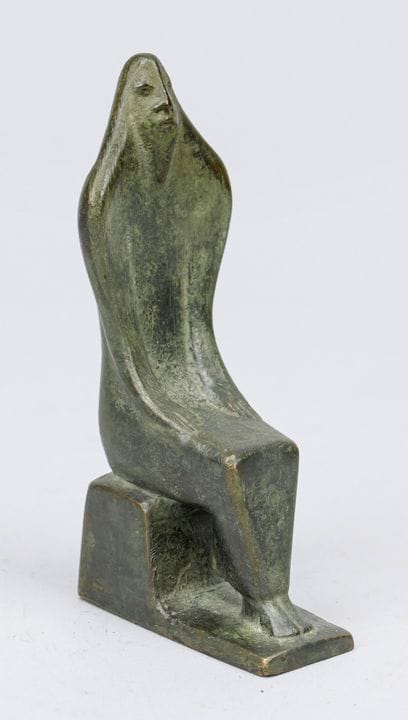 Sculpteur anonyme du XXe siècle, pharaon trônant, 