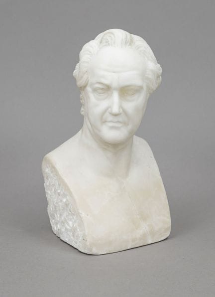 Louis Gallet (1873-1955), busto di Goethe ispirato