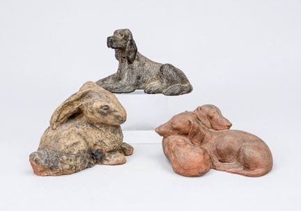 Trois figurines d'animaux, 2e moitié du XXe siècle