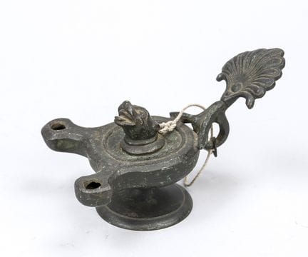 Lampe à huile d'inspiration romaine, XIXe siècle, 