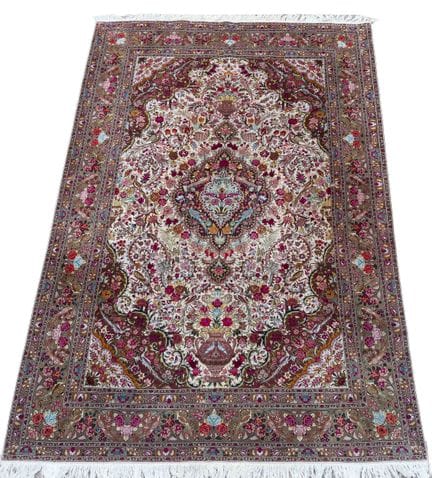 Tapis, Tabriz ?, XXe siècle, laine et soie, légère