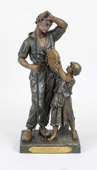 Émile Joseph Carlier (1849-1927), Paysan à la four