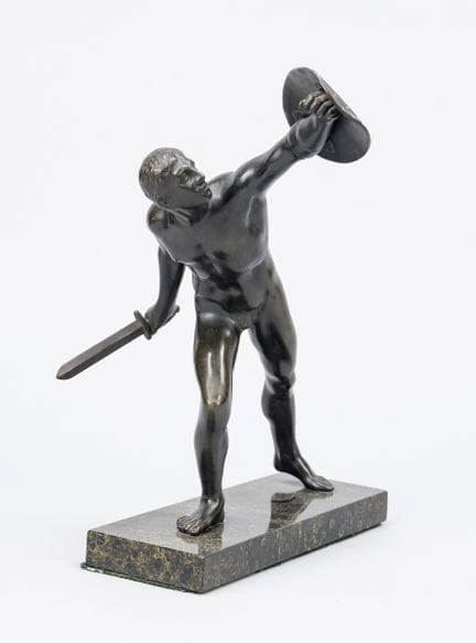 Sculpteur inconnu, vers 1920, « L'épéiste », jeune