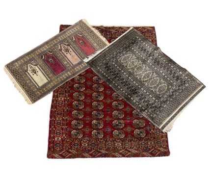 3 tapis, Turkménistan/Afghanistan, XXe siècle, tou