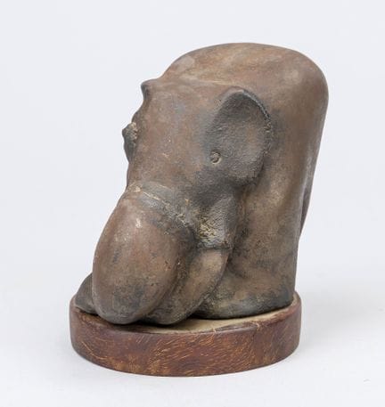 Sculpteur inconnu du XXe siècle, tête d’éléphant s