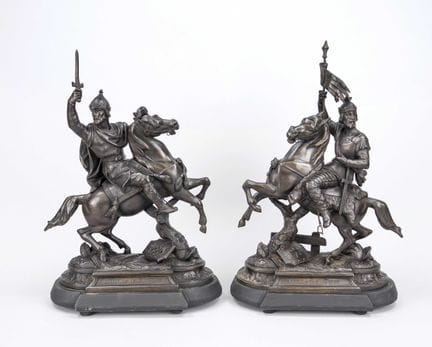 Sculpteur français, vers 1880, paire de figurines 