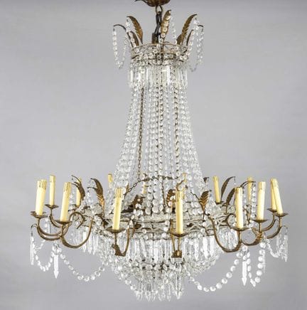 Très grand lustre, première moitié du XXe siècle, 