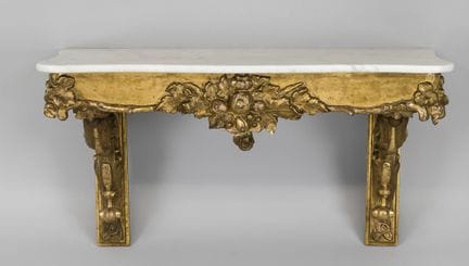 Console murale, XIXe siècle, partie inférieure scu