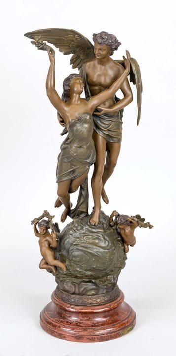 Doriot, sculpteur français vers 1900, « L'Enlèveme