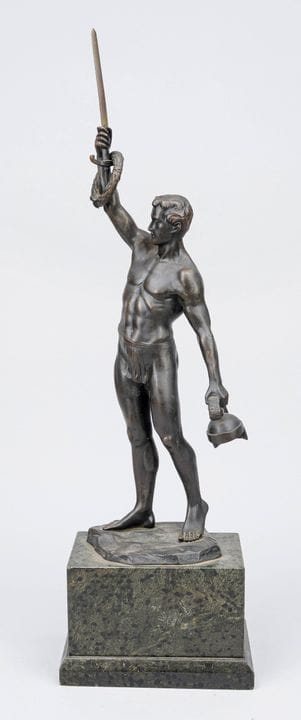 Hans Keck (1875-1941), « Le Vainqueur », athlète b