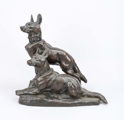 Thomas François Cartier (1879-1943), deux bergers 
