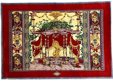 Tapis, fabriqué en Chine pour Versace, nettoyé, tr