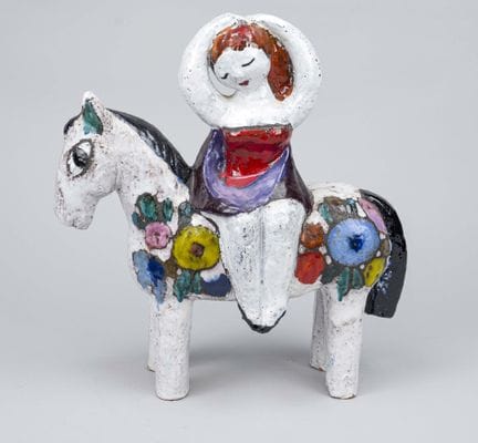 Heide Weichberger (1922-1980), Worpswede, amazona 