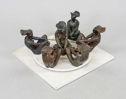 Sculpteur inconnu, fin du XXe siècle, ensemble de 