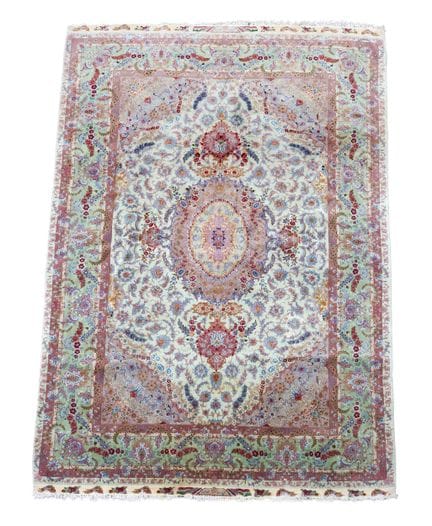 Tapis, Tabriz, Iran, XXe siècle, signé, poils unif