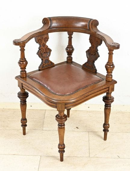 Fauteuil d'angle de l'époque wilhelminienne, vers 