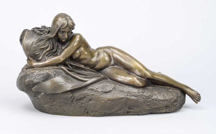 Artiste inconnu du XXe siècle, bougeoir figuratif 