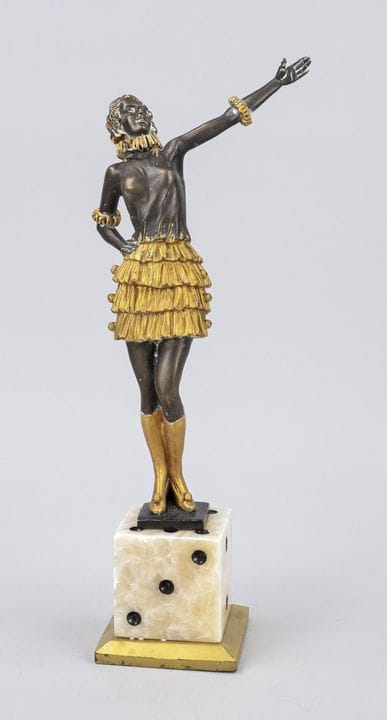 Bronze représentant une figure de style Art déco, 
