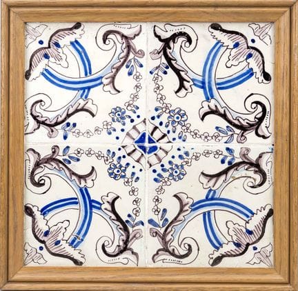 Cuadro de azulejos, Holanda, siglo XIX, decoración