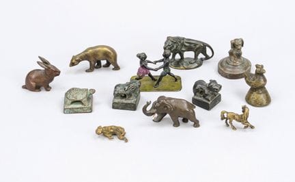 12 miniatures, XXe siècle et antérieures, motifs e