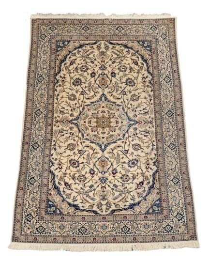 Tapis, Nain, XXe siècle, laine et soie, en bon éta