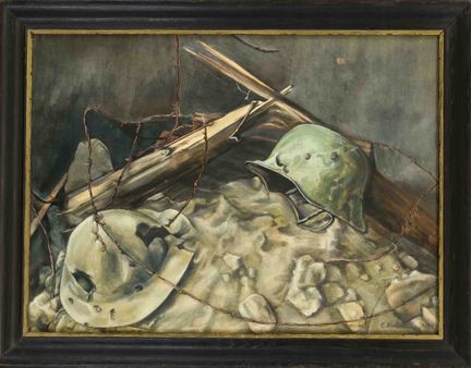 C. Kuhne, metà del XX secolo, natura morta sulla g