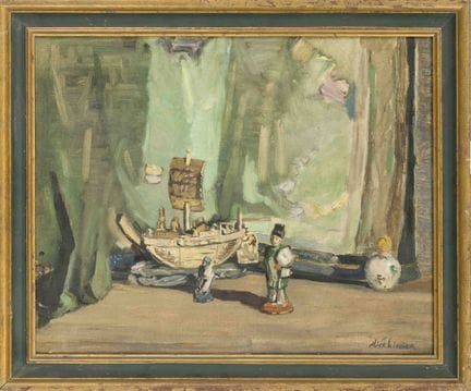 Alice Kiddier, English painter, circa 1920, Chines