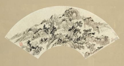 Dipinto su ventaglio, Cina, prima metà del XX seco