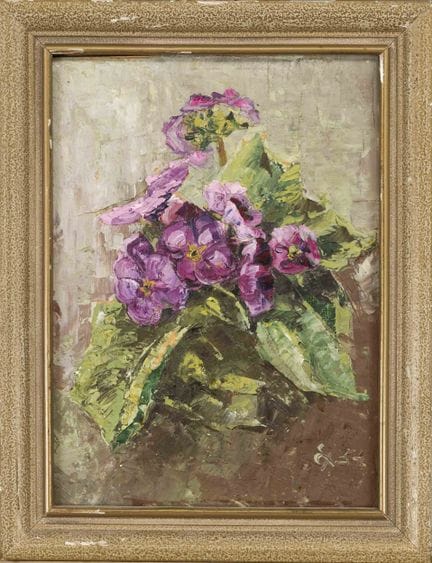 Artist active around 1950, small Impressionist flo