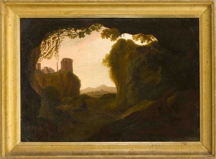Artiste inconnu du XVIIIe siècle, paysage italien 
