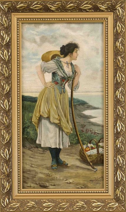 Eugen von Blas (1843–1932), Standing Italian Woman