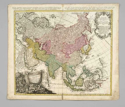 Mapa histórico de Rusia y Asia, «Asia Secundum leg