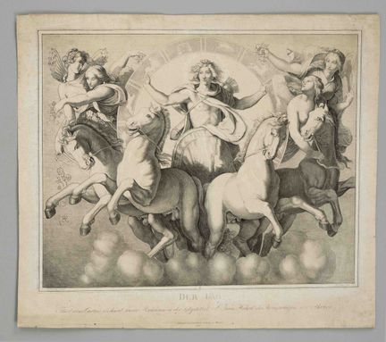 Peter von Cornelius (1783-1867), litografia allego