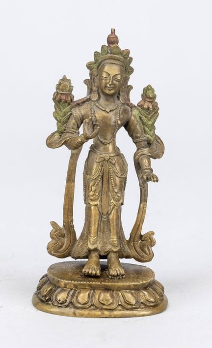 Padmapani in piedi, Cina, stile Pechino, XVIII sec