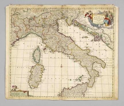 Mapa histórico de Italia — «Novissima et accuratis