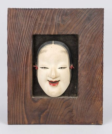 Maschera proveniente dal teatro No, Giappone, prob