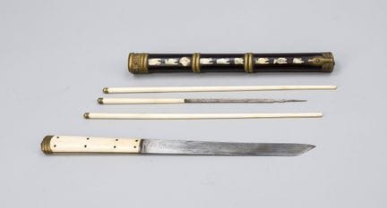 Posate da viaggio, Cina, 1900 circa (dinastia Qing