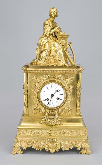 Historicismo - Reloj de péndulo con figura, Franci
