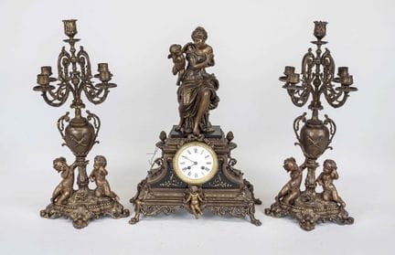 Historicismo - Conjunto de relojes, 3 piezas, Fran