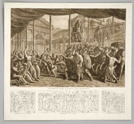 Luigi Ademollo (1764-1849), «Banchetto dato al Pop