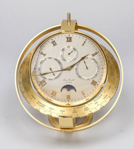 Jean Roulet, Le Locle, reloj de mesa, hacia 1980, 