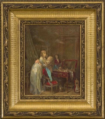Unknown 19th-century painter, *At the Dressing Tab