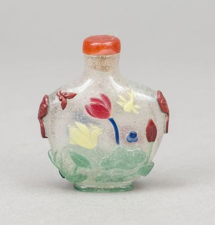 Pekingglas Snuffbottle, China, Ende 19. Jh. (Qing)