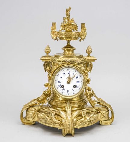 Historicismo - Reloj de mesa de bronce, Francia, h
